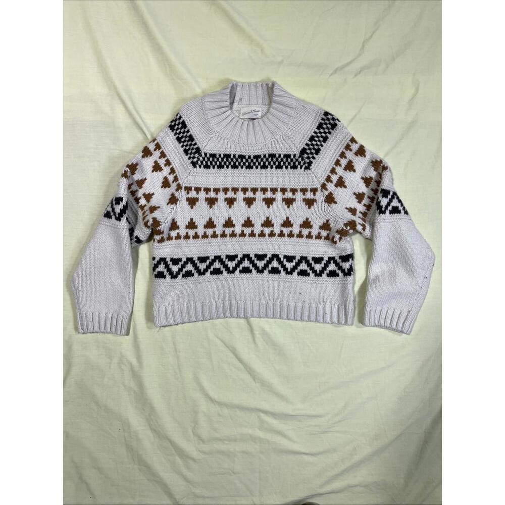 Universal Threads Women’s S (See Photos) Mock Neck Sweater Cream Long Sleeve
